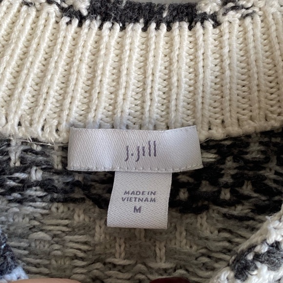 J. Jill Cotton Blend Pullover Crewneck Sweater Size Medium - Picture 8 of 8
